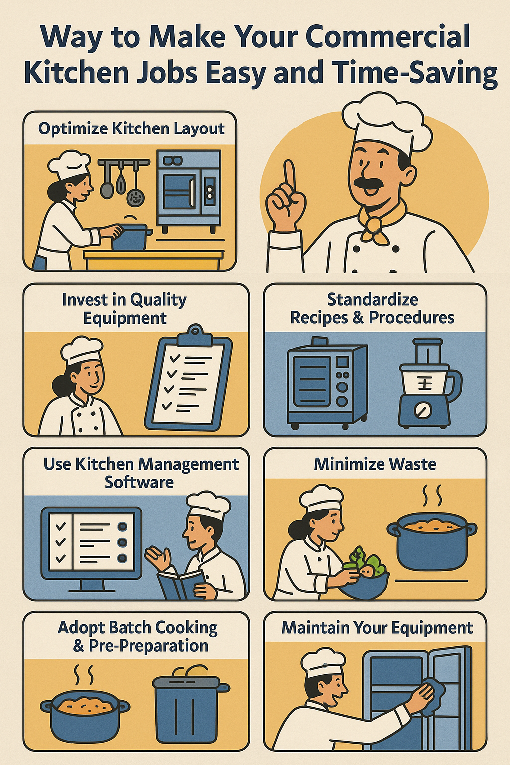 Way to Make Your Commercial Kitchen Jobs Easy and Time-Saving ✅ 🍽️💡