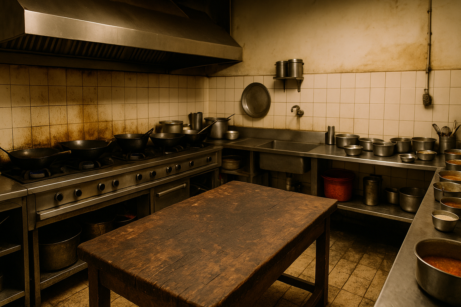 Before Cleaning: Commercial Kitchen