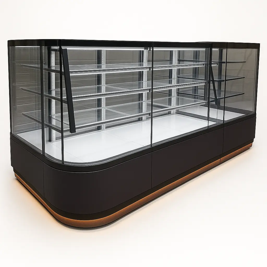 High-Quality Commercial L Shape Display Counter